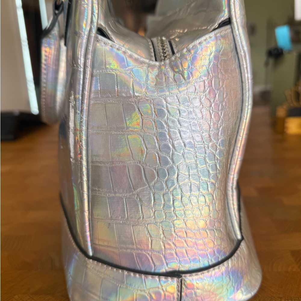 Never used Paris Hilton Holographic Croc-Embossed Women's Bag - Picture 15 of 17